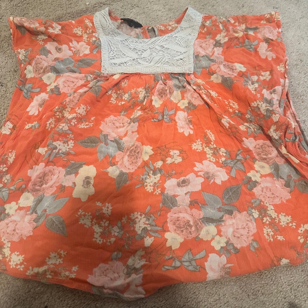 Xl floral top